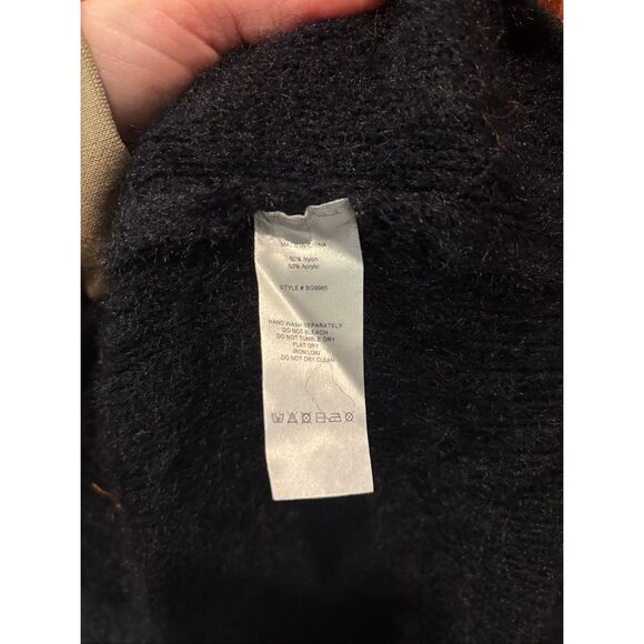 Shop The Mint Black Color Block Snuggle Sweater Dress Size Large - Picture 5 of 5